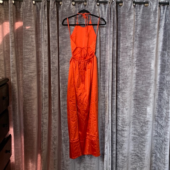 Staud Sidney Halter Neck Maxi Dress Xs 